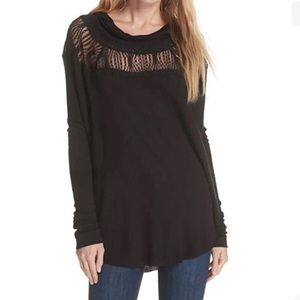 FREE PEOPLE Sexy Top with Lace Insets